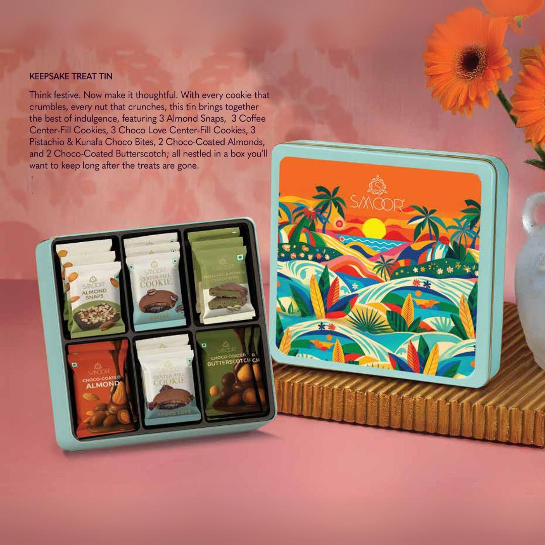 Employee Festive Hamper Tin for Office Celebrations